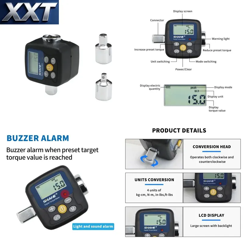 Electronics Repair Tools - XXT Shahe Digital Torque Wrench Adapter