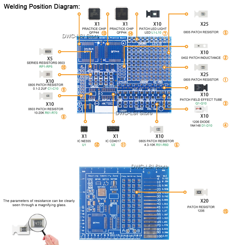 SMD Advanced Full Patch Weldin - огляд і ціна Electronics Repair Table