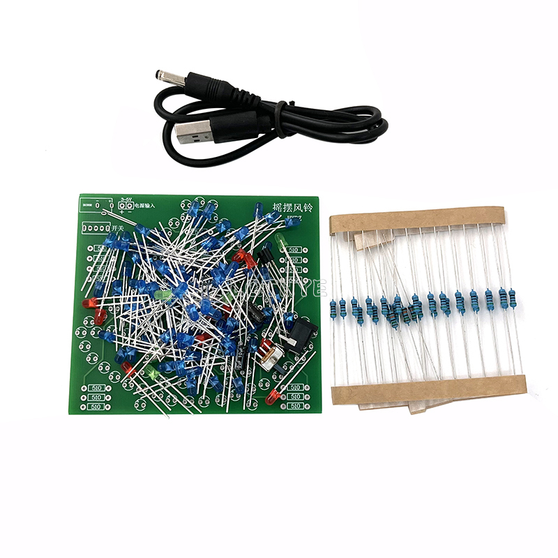 DC 3-5V DIY LED Swing Wind Chi - огляд і ціна Electronics Repair School
