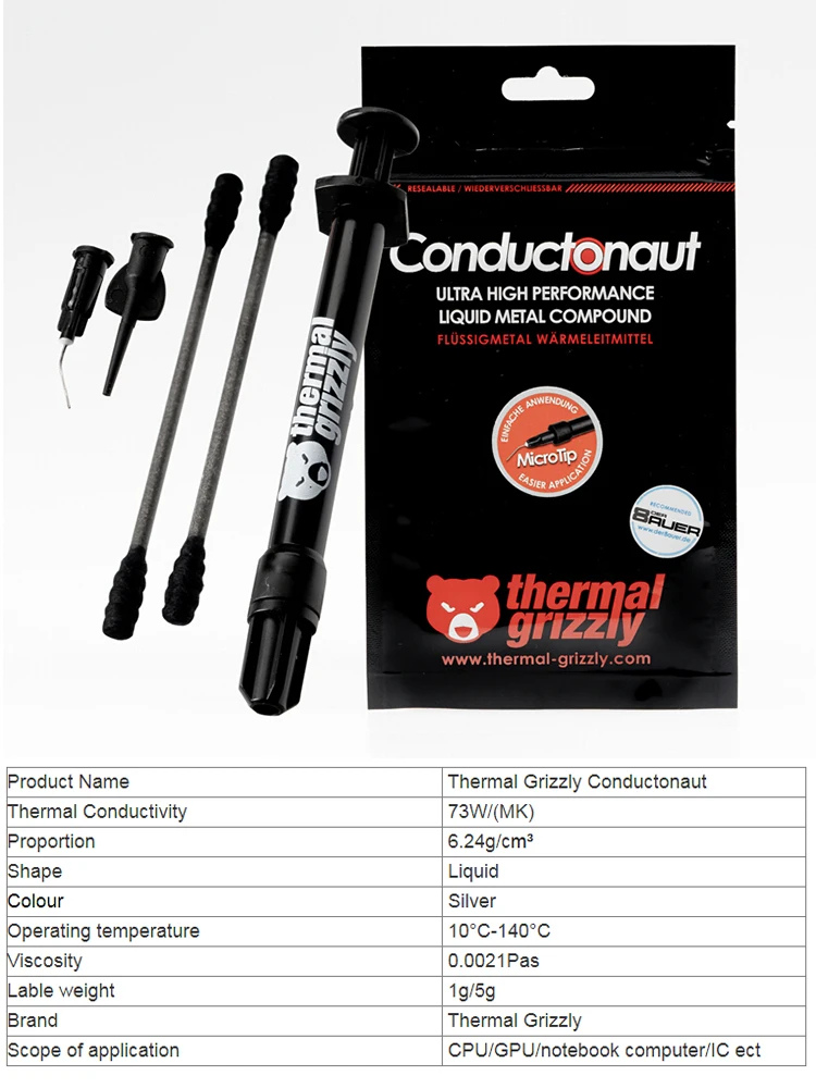 High Thermal Conductivity Liqu - огляд і ціна Thermal Paste Cpu