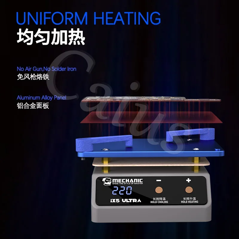 MECHANIC IX5 Ultra Preheating  - огляд і ціна Electronics Repair Table
